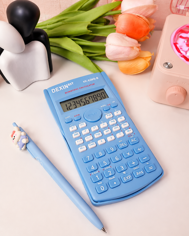 ماشین حساب مهندسی DEXIN مدل KK-82MS-B | ۲۴۰ تابع در ۴ رنگ پاستلی